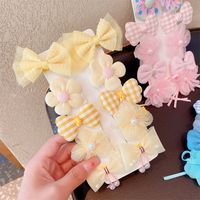 Fashion Cute  Bow Flower Fabric Mesh Hairpin Hair Accessories main image 3