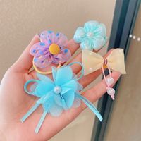 Fashion Cute  Bow Flower Fabric Mesh Hairpin Hair Accessories main image 2