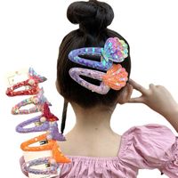 Mode Mignon Papillon Coeur Shell Forme Brillant Barrettes De Cheveux Clip Enfants main image 3