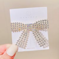 New Fashion Shiny Pearl Inlaid Rhinestone Metal Hair Clip sku image 11