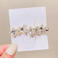 New Fashion Shiny Pearl Inlaid Rhinestone Metal Hair Clip sku image 19