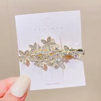 Pinza De Pelo De Metal De Diamantes De Imitación Con Incrustaciones De Perlas Brillantes De Nueva Moda sku image 18