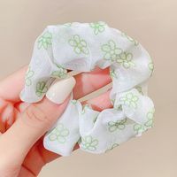 Simple Cute Flower Pattern Fabric Rubber Band Hair Scrunchy sku image 8