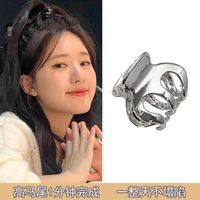 Simple Fashion Solid Color Small Size Alloy Hair Claw main image 3