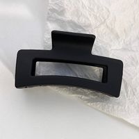 Simple Fashion Rectangular Hollow Solid Color Plastic Hair Claw sku image 1
