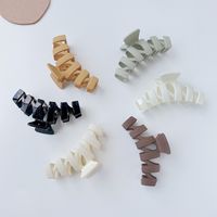 New Large Hair Claw Simple Grip Frosted Hair Clip Accessories main image 1