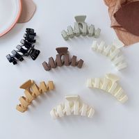 New Large Hair Claw Simple Grip Frosted Hair Clip Accessories main image 3