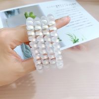 Mermaid Color Frosted Phone Line Shaped Hair Ring Women's main image 5