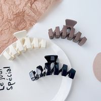 New Large Hair Claw Simple Grip Frosted Hair Clip Accessories main image 5