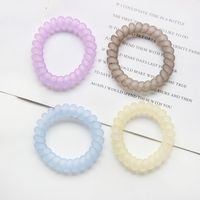 Fashion Macaron Frosted Transparent Candy Color Simple Phone Line Hair Ring main image 6
