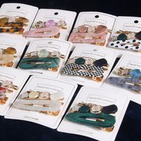 Resin And Acetic Acid Barrettes Hair Clip Set main image 2