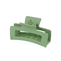 Solid Color Frosted Acrylic Rectangular Large Hair Clip sku image 4