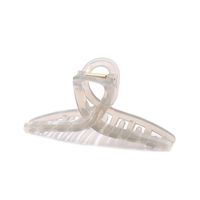 Solid Color Transparent Cross Grip Simple Hair Clip sku image 3