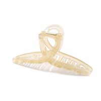 Solid Color Transparent Cross Grip Simple Hair Clip sku image 5