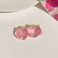 Cute Little Girl Pink Hair Clip Hair Rope Hair Accessory sku image 2