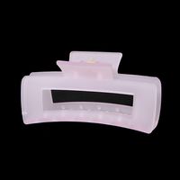 Solid Color Frosted Rectangular Ps Material Hair Clip sku image 122