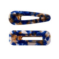 Colorful Geometric-shaped Hollow Out Two-piece Hair Clip Set sku image 16