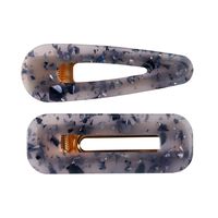 Colorful Geometric-shaped Hollow Out Two-piece Hair Clip Set sku image 11