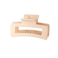 Solid Color Frosted Rectangular Ps Material Hair Clip sku image 91