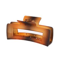 Solid Color Frosted Rectangular Ps Material Hair Clip sku image 99