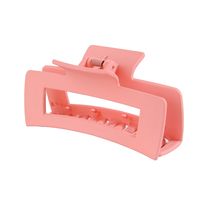 Solid Color Frosted Rectangular Ps Material Hair Clip sku image 94
