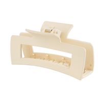 Solid Color Frosted Rectangular Ps Material Hair Clip sku image 98