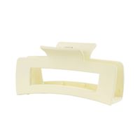 Solid Color Frosted Rectangular Ps Material Hair Clip sku image 97