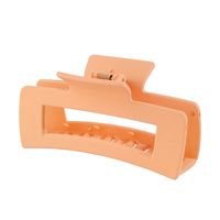 Solid Color Frosted Rectangular Ps Material Hair Clip sku image 96