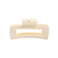 Solid Color Frosted Rectangular Ps Material Hair Clip sku image 104