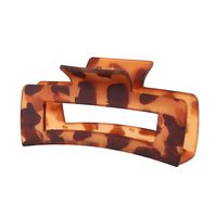 Solid Color Frosted Rectangular Ps Material Hair Clip sku image 100