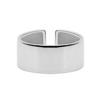 Female Fashion Silver Solid Color Alloy Open Ring main image 2