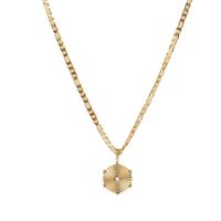 Fashion Simple Geometric Shape Pendant 18k Gold Plating Stainless Steel Necklace main image 3