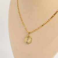 Fashion Simple Geometric Shape Pendant 18k Gold Plating Stainless Steel Necklace main image 2