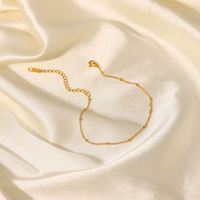 New Style 18k Gold Plated Ball Bead Chain Stainless Steel Anklet main image 2