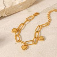 Vintage Style Geometric Stainless Steel Gold Plated Bracelets main image 5