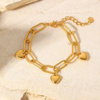 Vintage Style Geometric Stainless Steel Gold Plated Bracelets main image 1