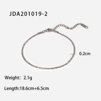Simple Style Geometric Stainless Steel Plating Women's Anklet sku image 1