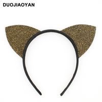 New Sexy Black Flocking Cat Ears Headband Wholesale sku image 5