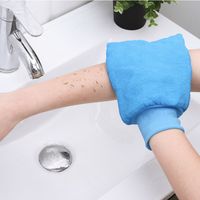 Household Bath Towel Double-sided Thickened Gloves Random Color main image 1