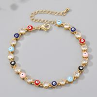 New Style Fashion Devil's Eye Fatima's Palm Copper Bracelet sku image 12