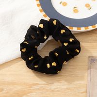 Simple New Style Women's Golden Heart Pattern Hair Scrunchies main image 3