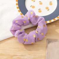 Simple New Style Women's Golden Heart Pattern Hair Scrunchies sku image 1