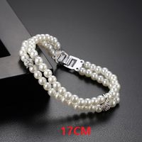 Alloy Fashion Geometric Bracelet  (platinum 18cm-t14d04) Nhtm0462-platinum-18cm-t14d04 sku image 2