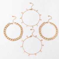 Fashion Simple Geometric Ornament Star Four-layer Geometric Alloy Anklet main image 3