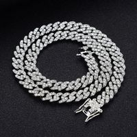 Cuban Necklace Female Men's Fashion Ins Cold Style Hip Hop New Trending Fashion Trendy Clavicle Chain 9mm sku image 6