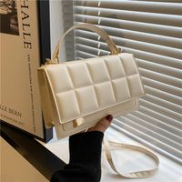 Fashion Square Grid Check Pattern Shoulder Indentation Crossbody Women's Bag main image 2