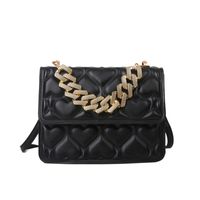 Fashion Heart Shape Chain Small Handbag Shoulder Messenger Bag sku image 1