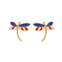 Simple Style Butterfly Copper Earrings Ear Studs main image 6