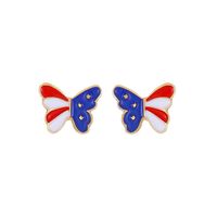 Simple Style Butterfly Copper Earrings Ear Studs main image 5
