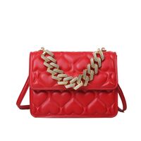 Fashion Heart Shape Chain Small Handbag Shoulder Messenger Bag sku image 4